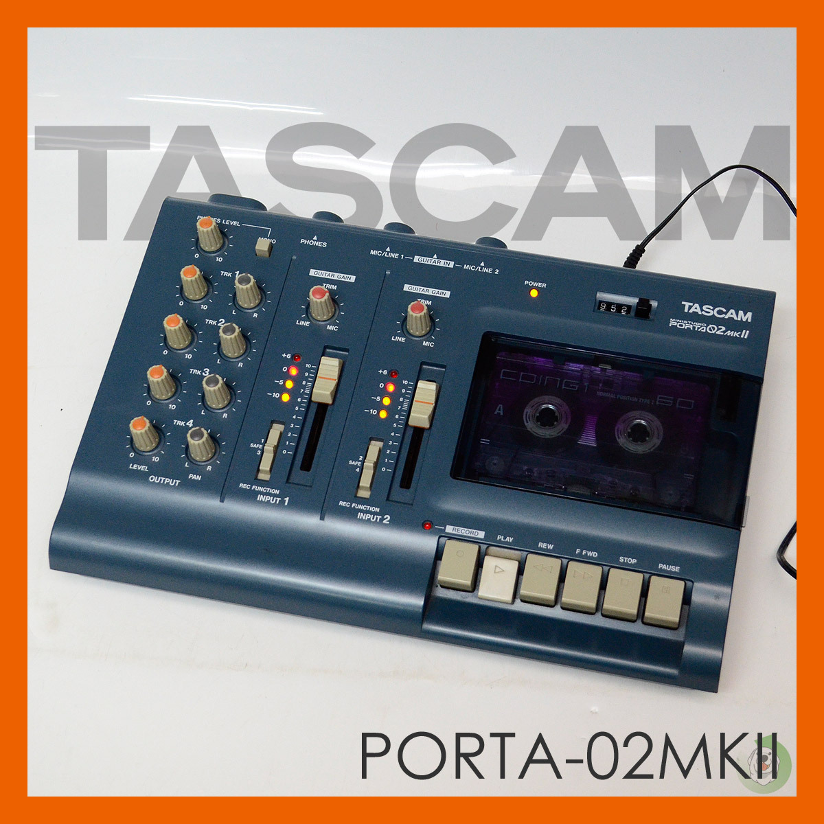 TASCAM PORTA 02MKⅡ マルチトラックレコーダー カセット【通電確認