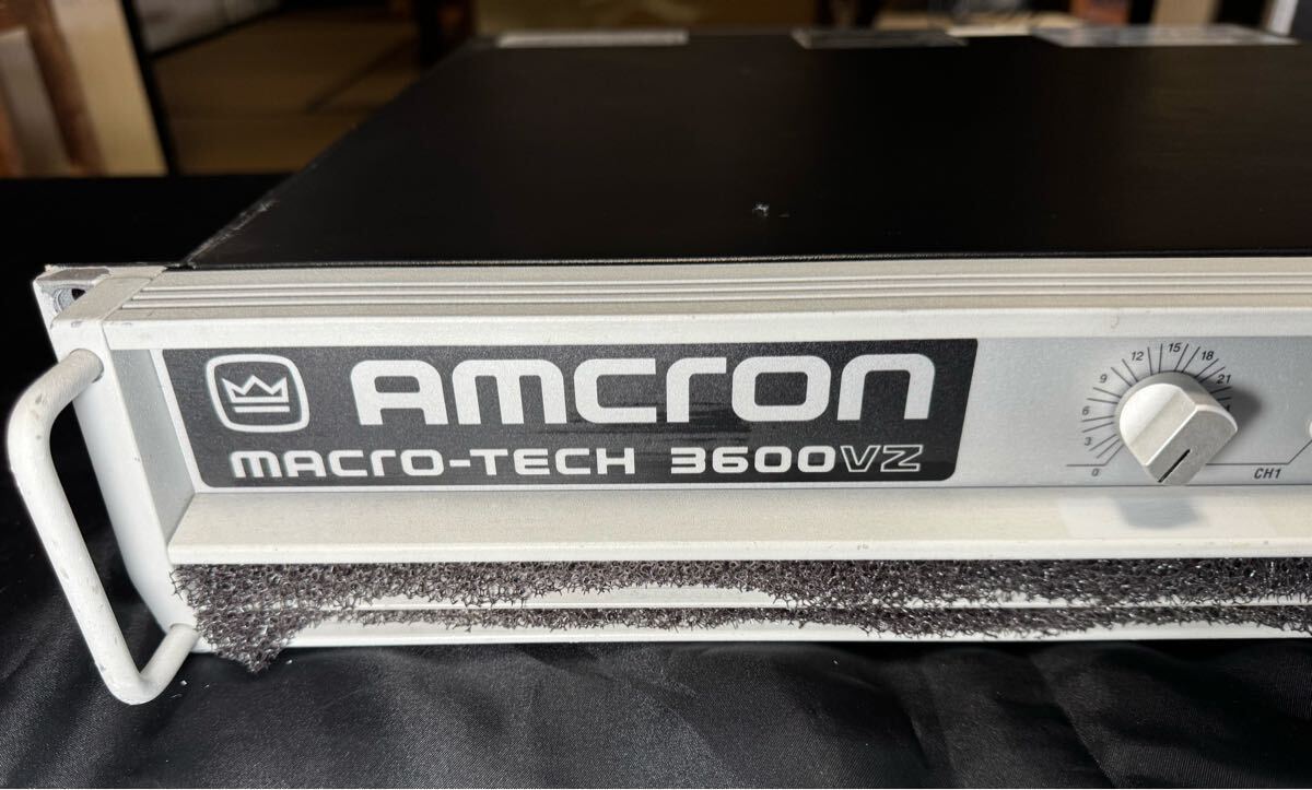 AMCRON 公式通販 パワーアンプ 3600VZ MACRO-TECH Macro-Tech 中古動作