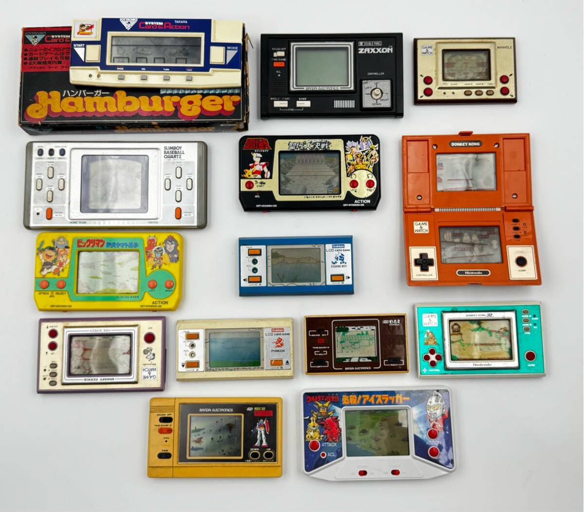 AZ-274 レトロゲーム 14台 ゲームウォッチ 任天堂 バンダイ 学研 通電