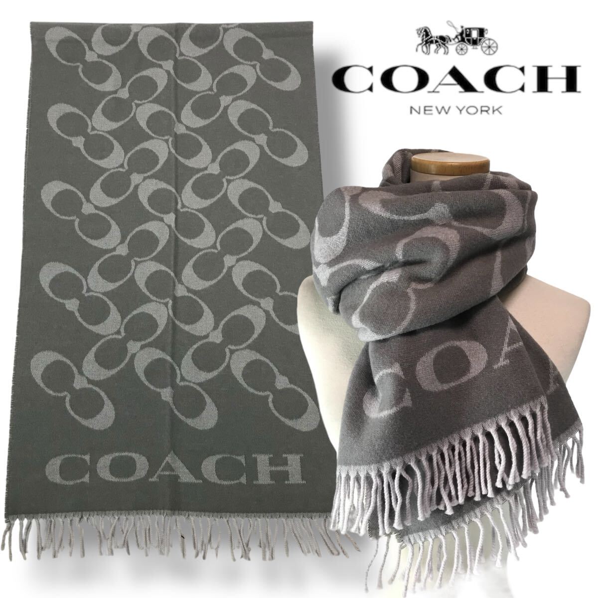 COACH コーチ シグネチャー トートバッグ - ベージュ ホワイト コーチ 