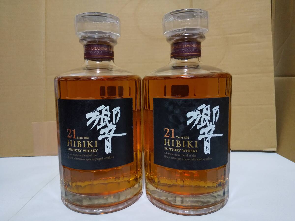 定番人気，限定セール SUNTORY/~ウイスキー 響&hellip;21年_2本SET&hellip; 未開栓 箱無(日本)｜売買されたオークション情報、yahooの商品情報をアーカイブ公開 - オークファン 日本