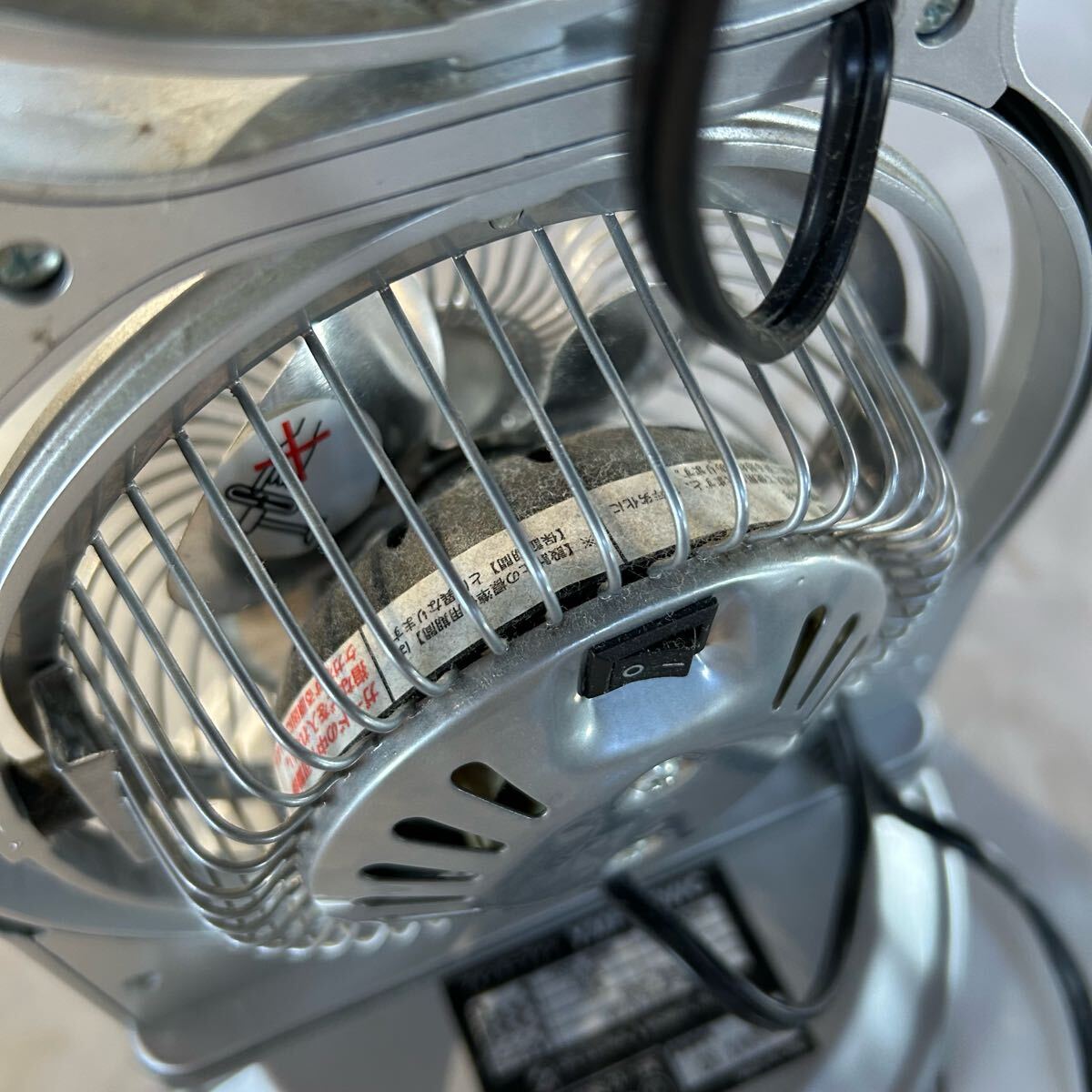 YAMAZEN ツインミニファン　YMF-10WC 高さ約36cm 山善　ヤマゼン　コンパクト扇風機 サーキュレーター 置き型　扇風機　卓上 動作確認済み_6