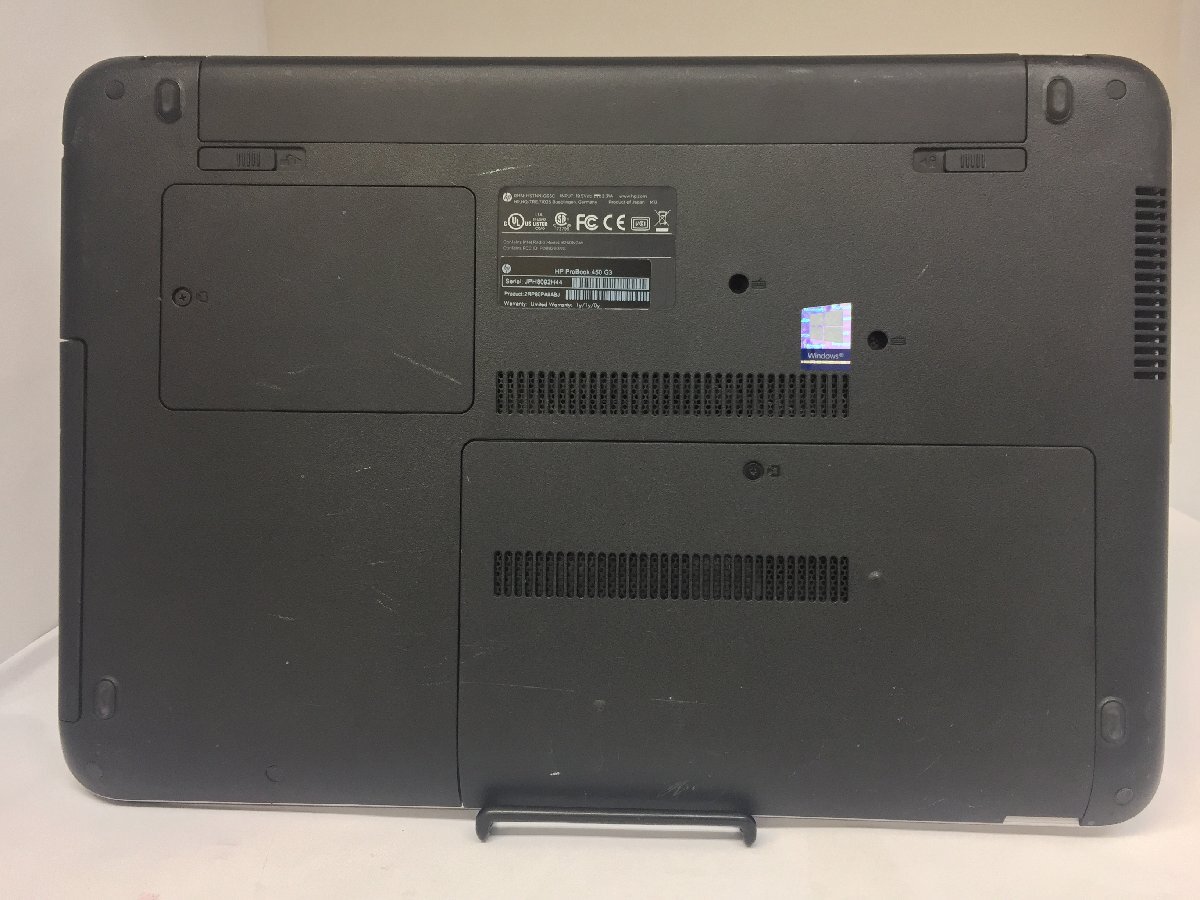 ジャンク/ HP HP ProBook 450 G3 Intel Core i5-6200U メモリ4.1GB ストレージ無し 【K08510】 HP ProBook 0 ジャンクパソコン ジャンク品 i3