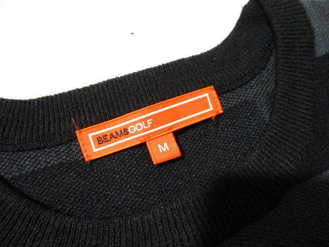 定価26400円■ 即決　ビームスゴルフ　2023年モデル　LIXTICK × BEAMS GOLF 　リックスティック別注 ドリップ ニット　セーター　Mサイズ_6
