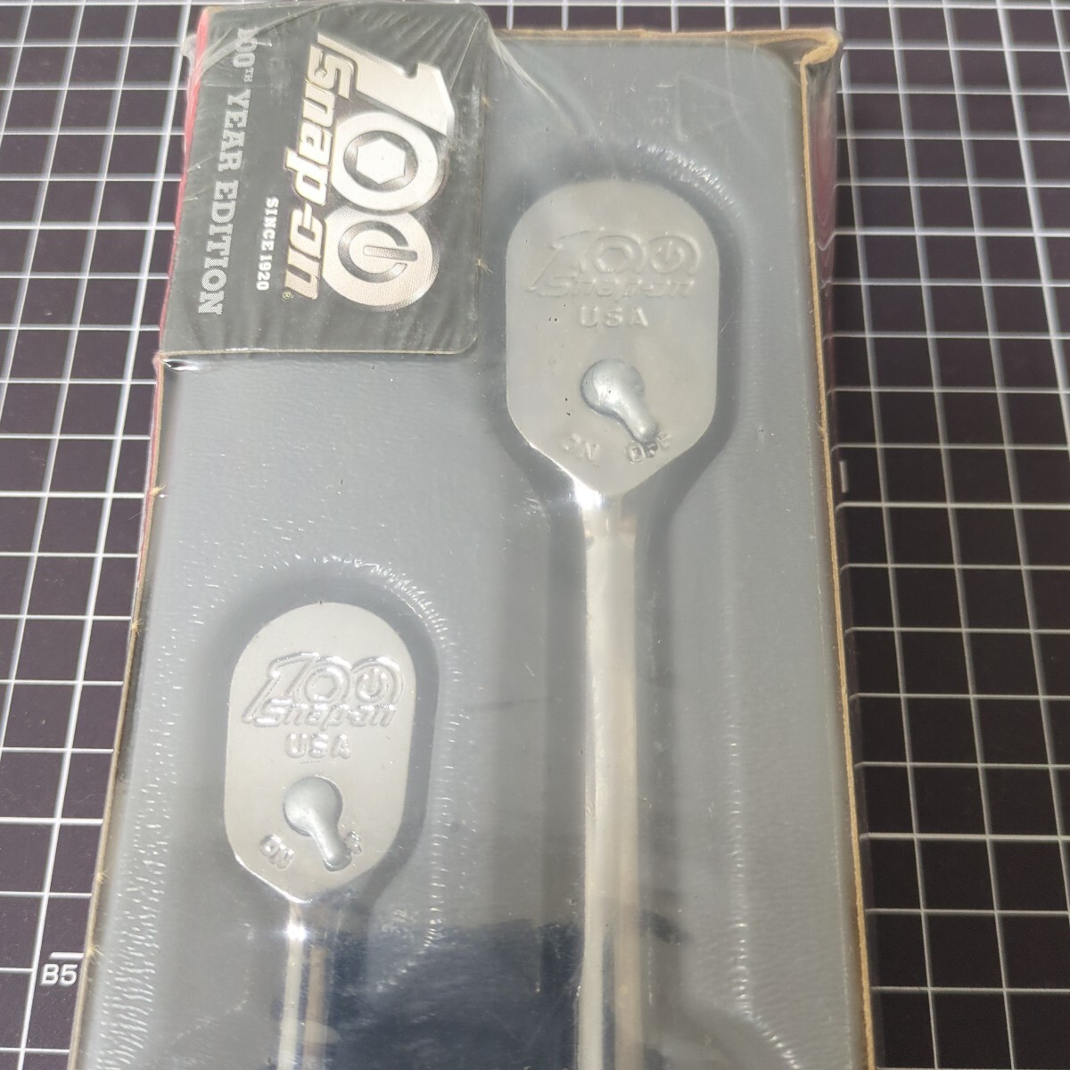スナップオン 100周年記念ラチェットセット 限定 廃版 レア 旧グリップ 専用ロゴ RAT2TFHLMRX メタリックレッド Snap-on コレクションに_2