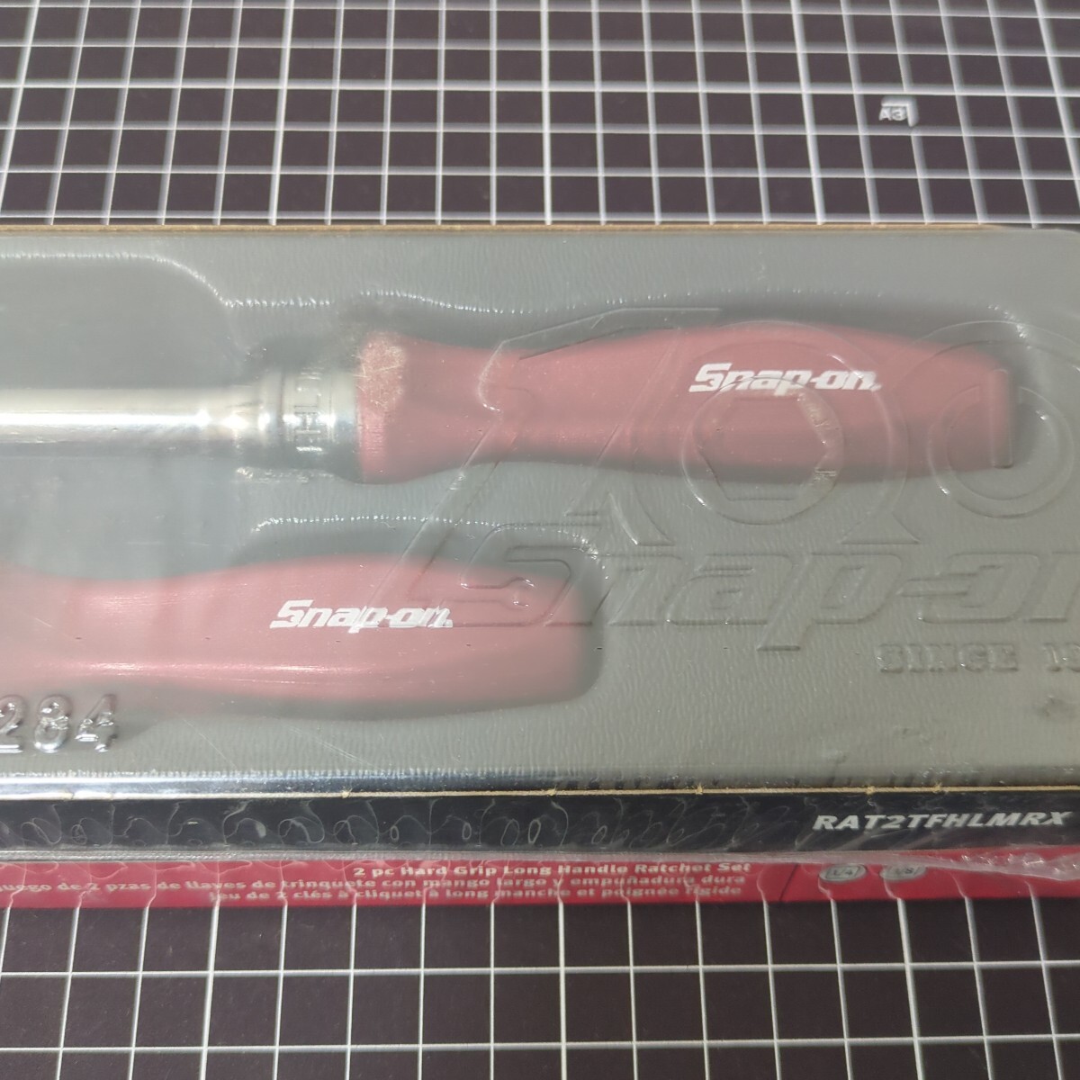 スナップオン 100周年記念ラチェットセット 限定 廃版 レア 旧グリップ 専用ロゴ RAT2TFHLMRX メタリックレッド Snap-on コレクションに_3