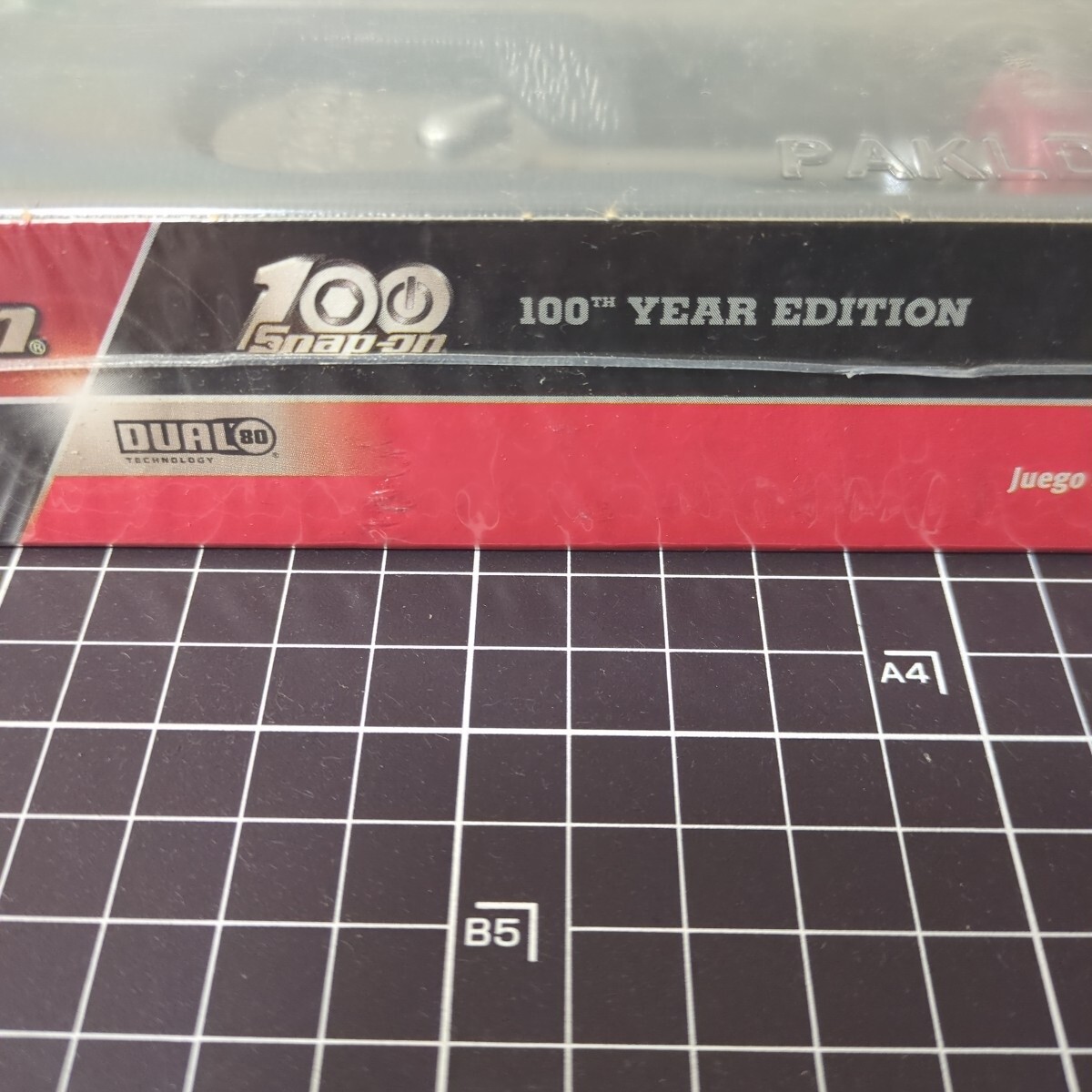 スナップオン 100周年記念ラチェットセット 限定 廃版 レア 旧グリップ 専用ロゴ RAT2TFHLMRX メタリックレッド Snap-on コレクションに_7