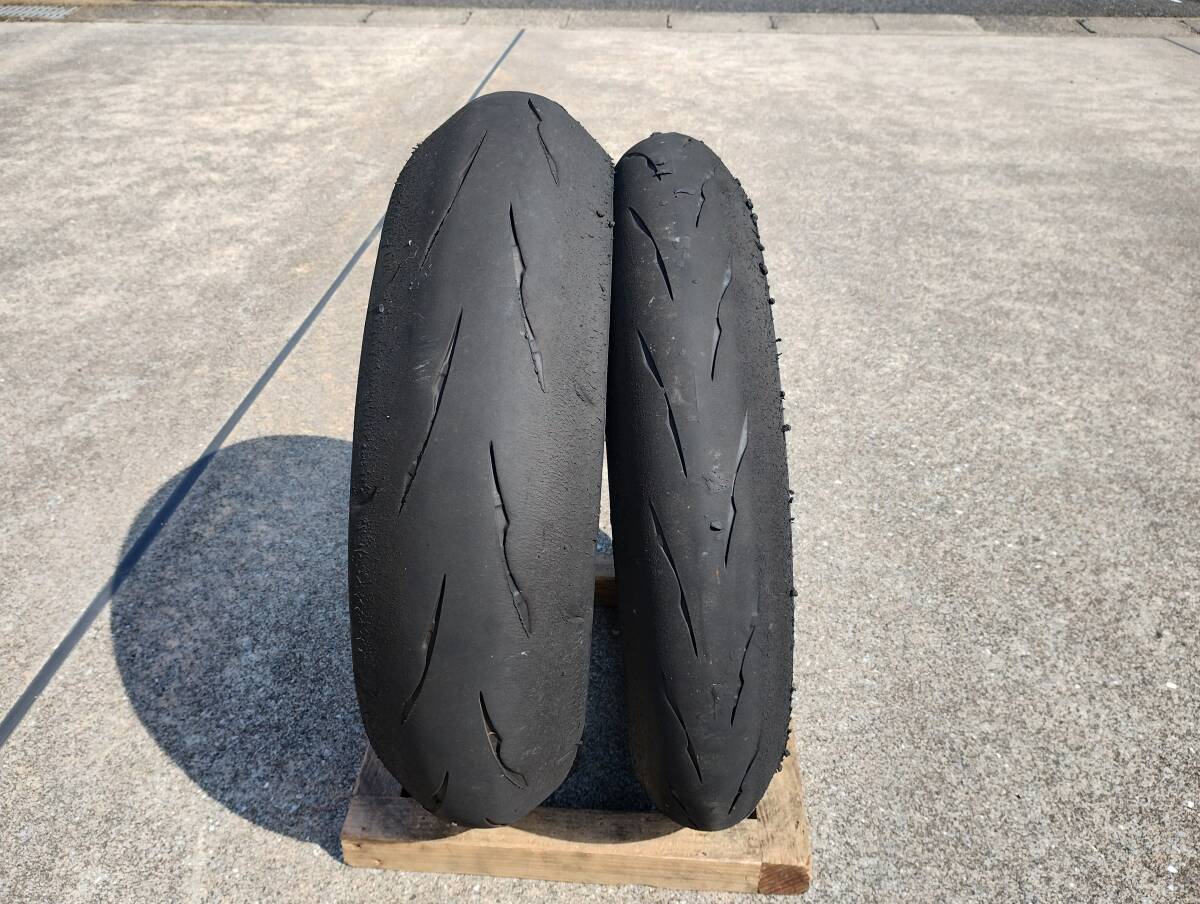 ブリジストン R11 前後 120/70 160/60 レース用 ハイグリップ BS バ