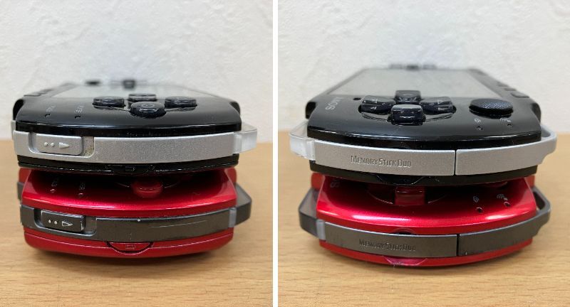 小703-260　PSP 3000　本体　2つ セット　レッド　ブラック　PlayStation Portable　SONY　ソニー　ゲーム機　中古品　★_3
