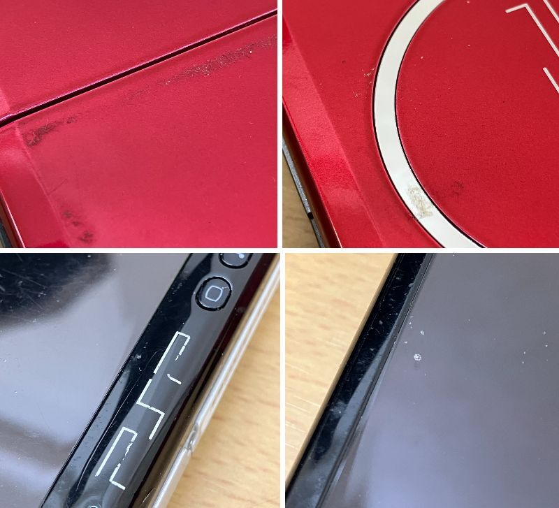 小703-260　PSP 3000　本体　2つ セット　レッド　ブラック　PlayStation Portable　SONY　ソニー　ゲーム機　中古品　★_9