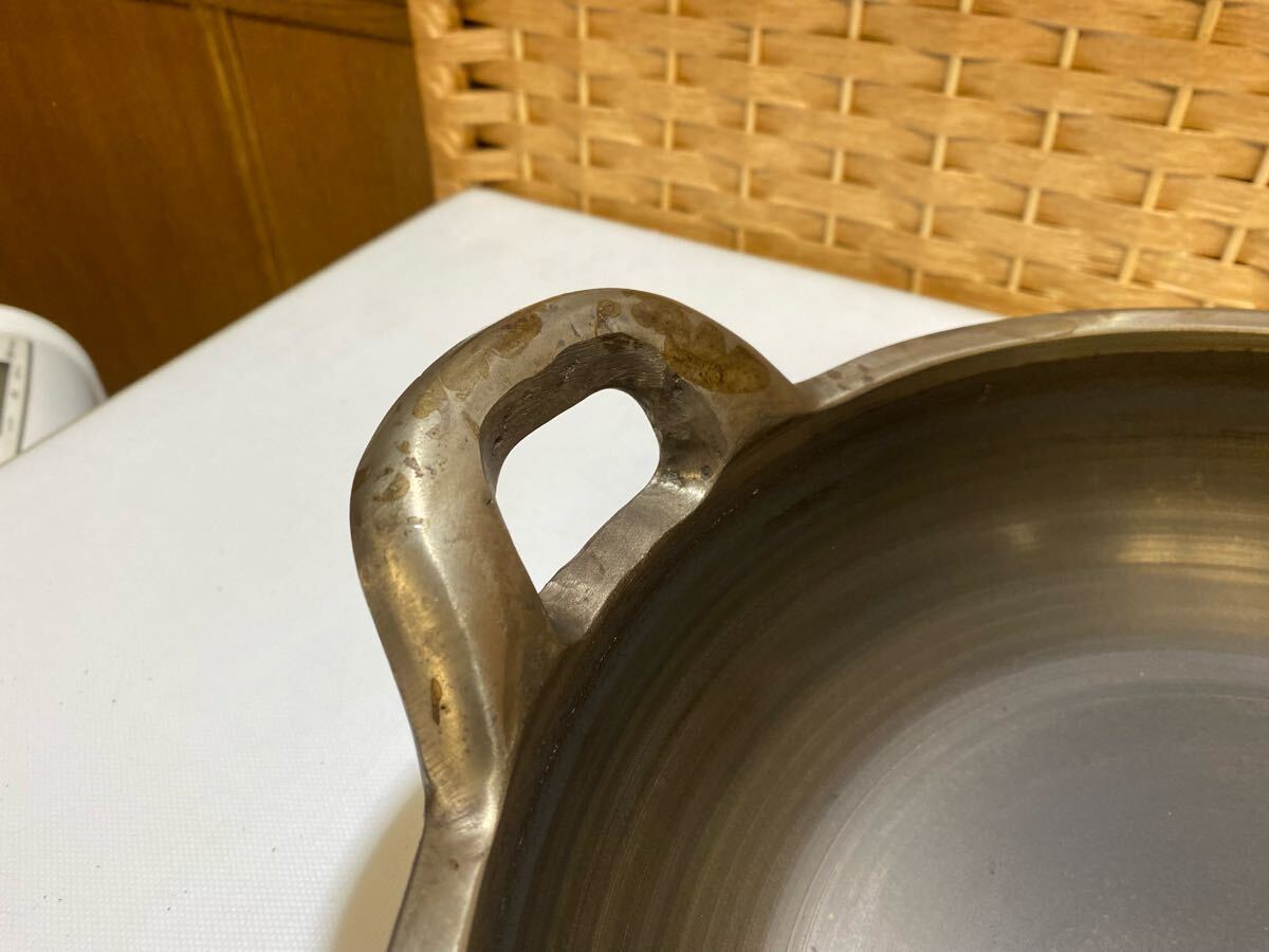 54532【自宅保管品】山王堂 久慈砂鉄 天麩羅鍋 南部鉄器 てんぷら鍋