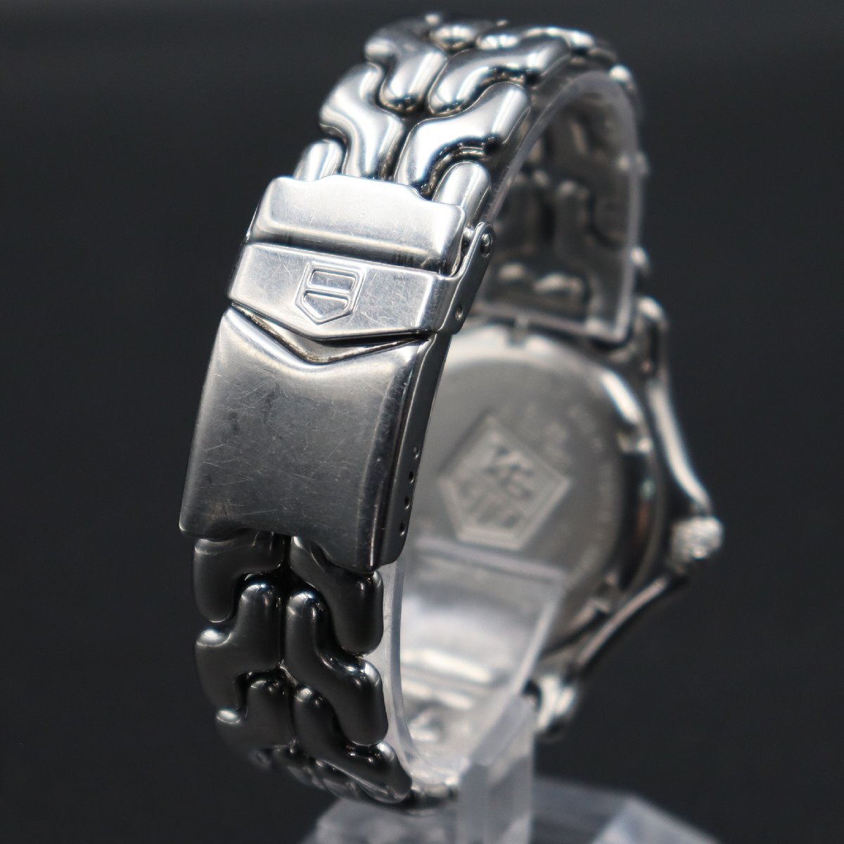 TAG HEUER タグホイヤー セル プロフェッショナル 200M防水 WG1110-0 クォーツ ホワイト文字盤 デイト スイス製 純正ブレス メンズ腕時計_5