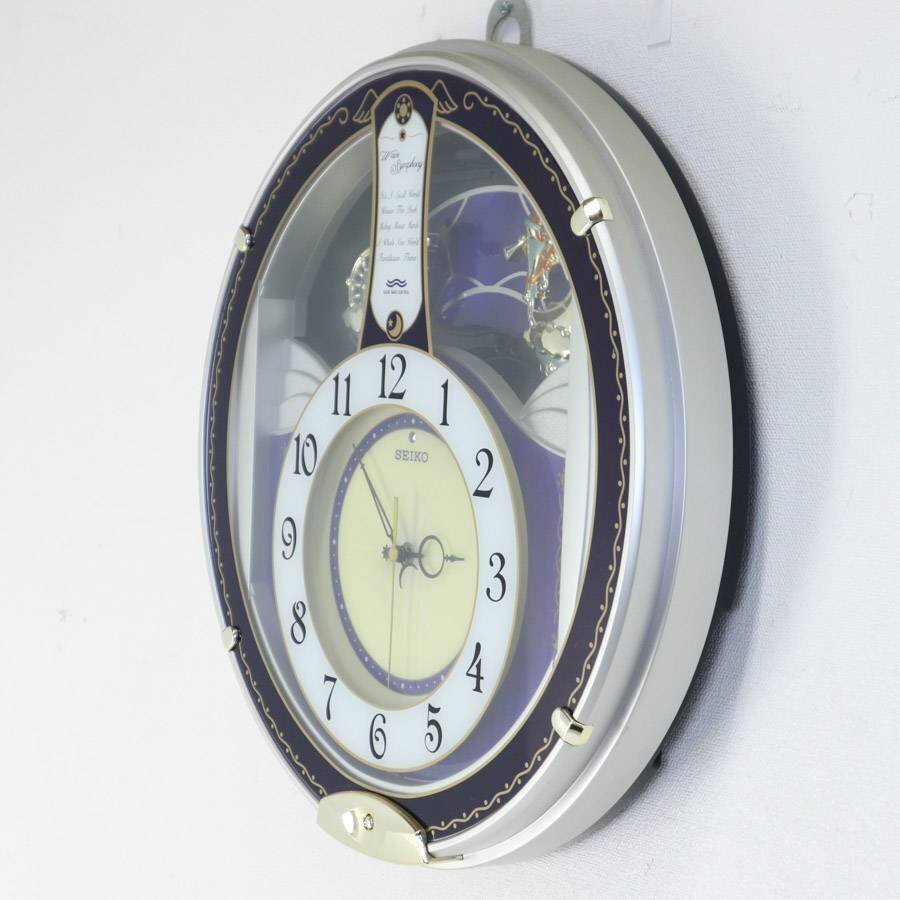 動作品 SEIKO セイコー ウェーブシンフォニー 電波掛け時計 AM215L
