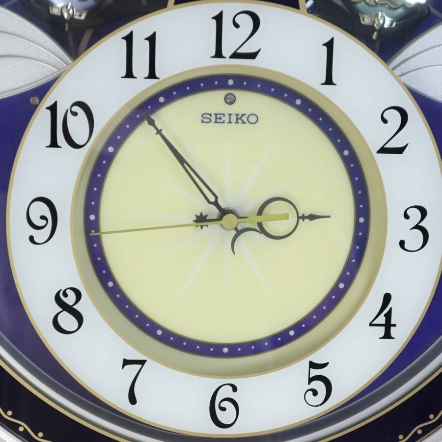動作品 SEIKO セイコー ウェーブシンフォニー 電波掛け時計 AM215L