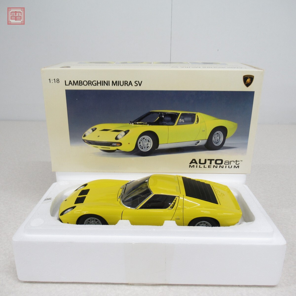 オートアート 1/18 ランボルギーニ ミウラ SV イエロー No.74541 AUTOart LAMBORGHINI MIURA 20 ...