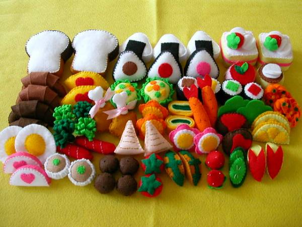 ☆mamarin☆*手作りフエルトおままごとお弁当セット（全７０個）_3