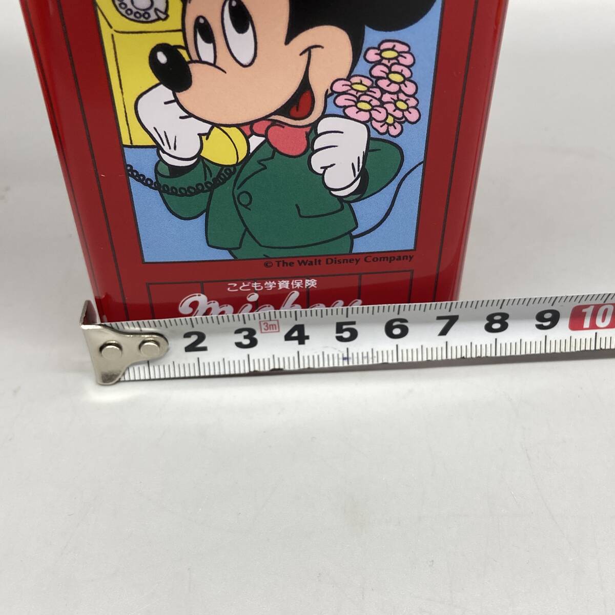 Σおそらく未使用品 ディズニー ミッキー ミニー ドナルドダック 公衆電話型貯金箱 第一生命 非売品 鍵付き レトロ 長期保管品ΣX50700_4