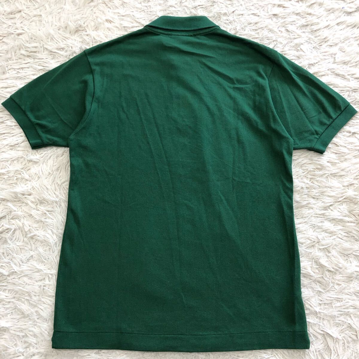 ラコステ【夏の主役】LACOSTE 半袖 ポロシャツ グリーン ワンポイント