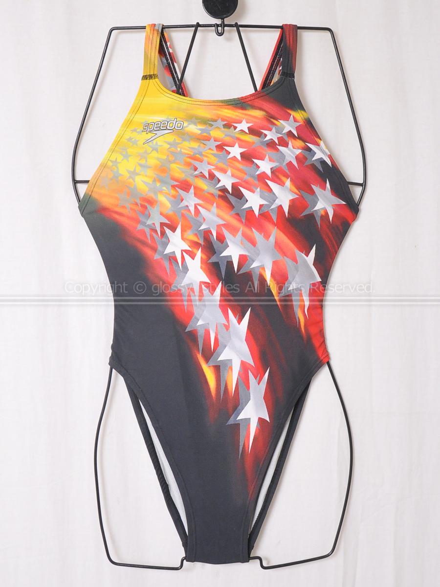 K2010-06□美品 SPEEDO スピード アクアブレードW うろこ