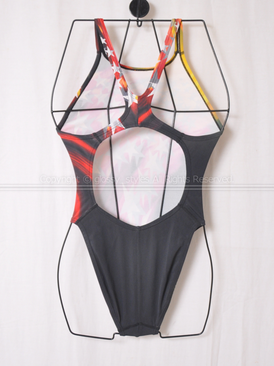 K2010-06□美品 SPEEDO スピード アクアブレードW うろこ