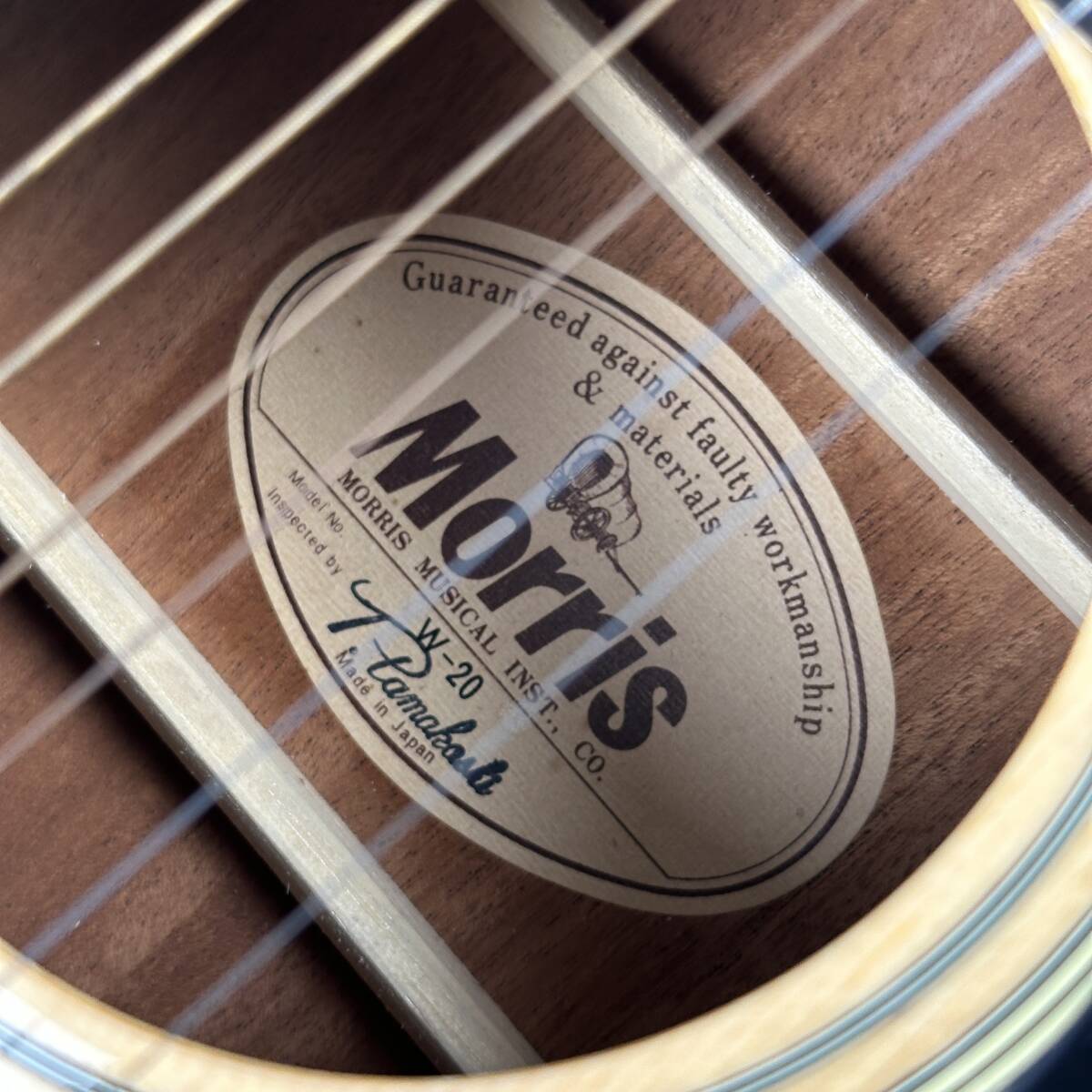 現状品】Morris モーリス W-20 アコースティックギター アコギ 弦楽器
