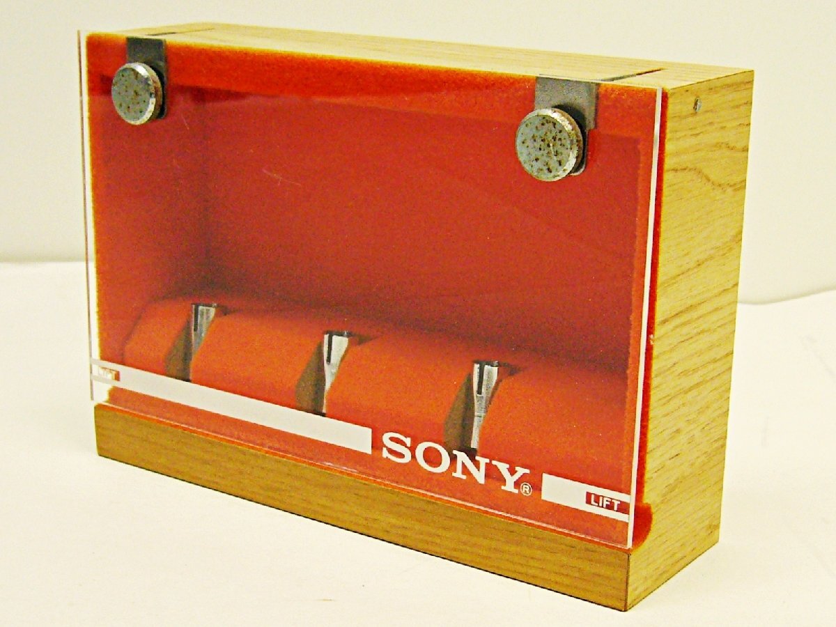 K0458] 中古 SONY LIFT カートリッジキーパー レコード針3本収納可能
