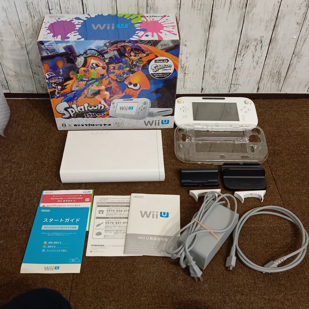 WiiU本体スプラトゥーンセット（WUP-S-WAGY/白） Wii U 現状品(Wii U