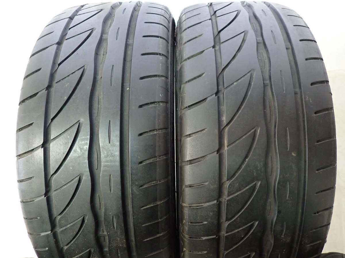 夏4本 会社宛送料無料 215/45R17×7.5J 91W ブリヂストン ポテンザ BS アドレナリン 14年製 BBS LM090 アルミ プリウス インプ 86 NO,F6370_8