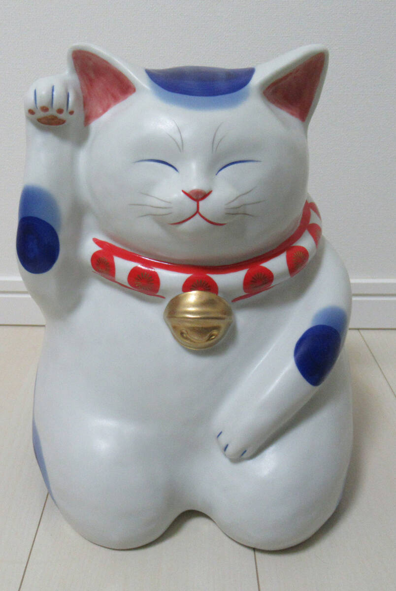 もりわじん 特大招き猫 おもだか屋 招き猫(東洋彫刻)｜売買された