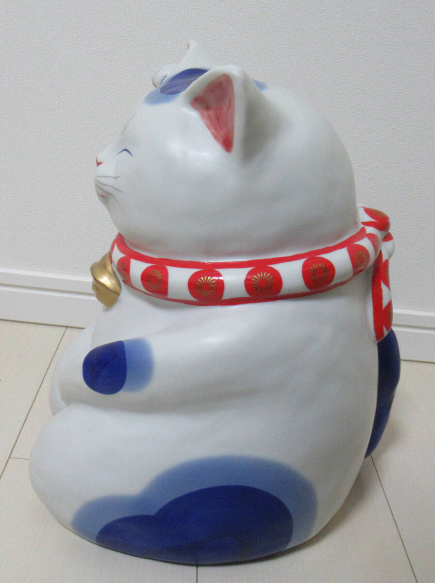 もりわじん 特大招き猫 おもだか屋 招き猫(東洋彫刻)｜売買された