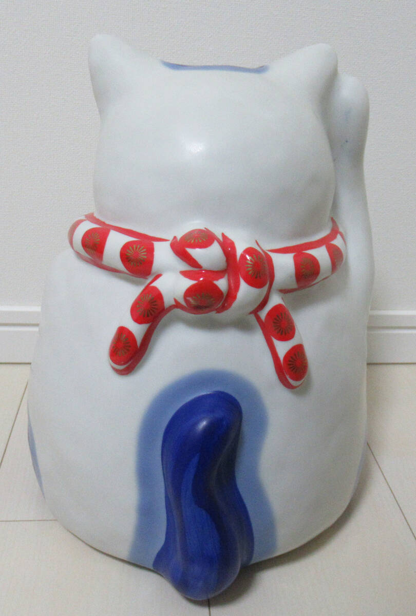 もりわじん　招き猫　陶器製 もりわじん 特大招き猫 おもだか屋 招き猫(東洋彫刻)｜売買された