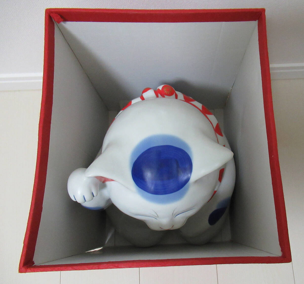 もりわじん 特大招き猫 おもだか屋 招き猫(東洋彫刻)｜売買された