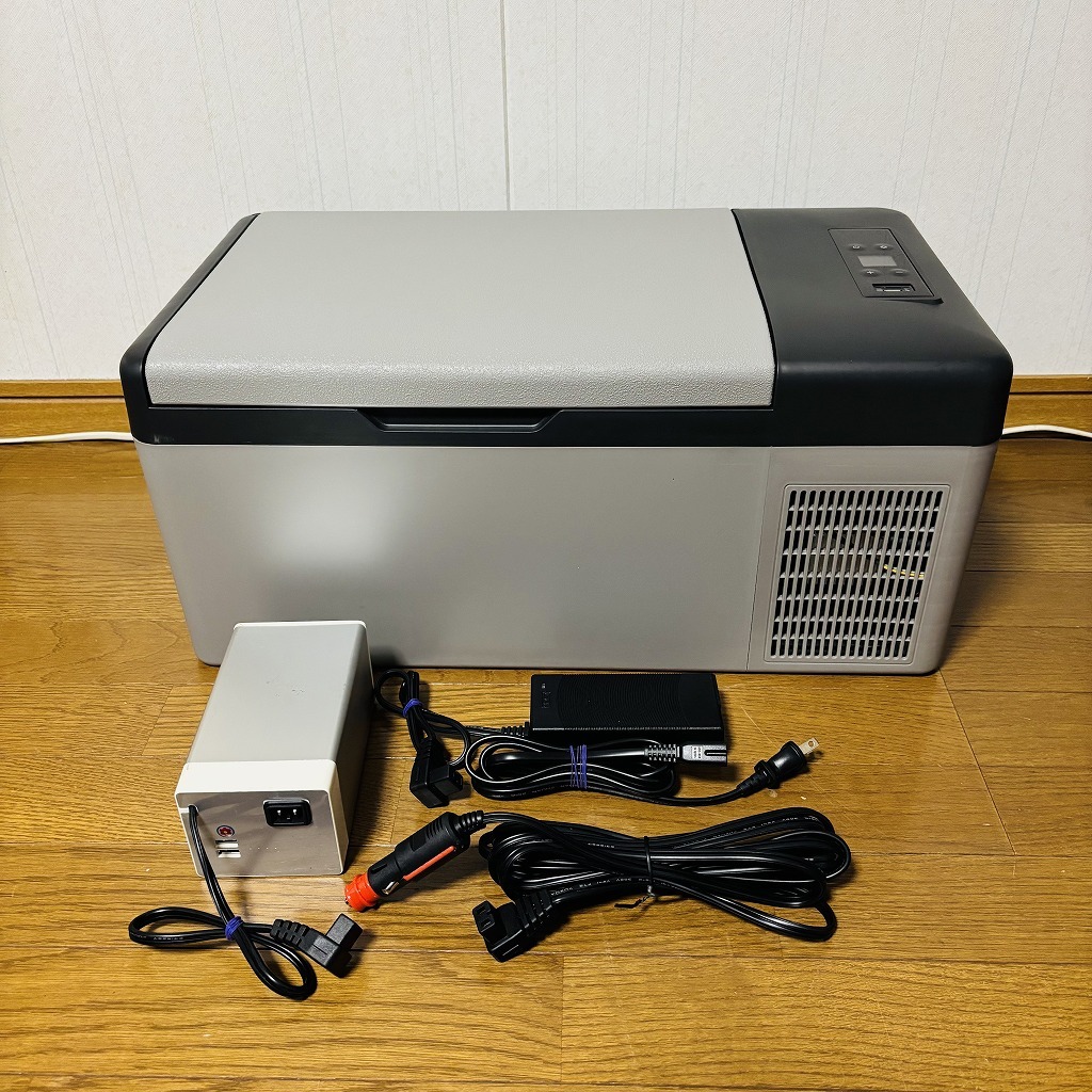ポータブル冷蔵庫15L　12V24V 100v トラック　キャンプ ポータブル冷蔵庫 冷凍庫 15L 中古 車載用 車 カー用品 サブ冷蔵庫