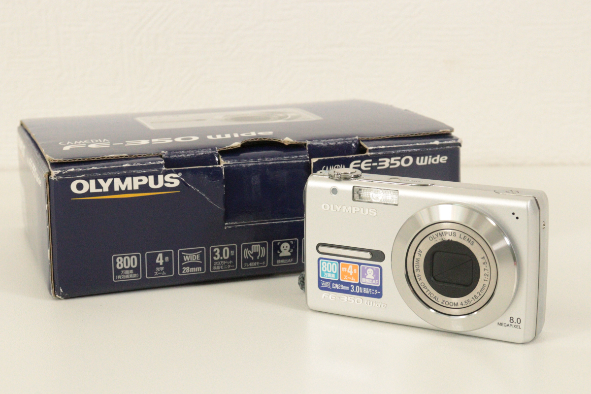 動作OK】OLYMPUS FE-350 Wide オリンパス デジカメ 800万画素 