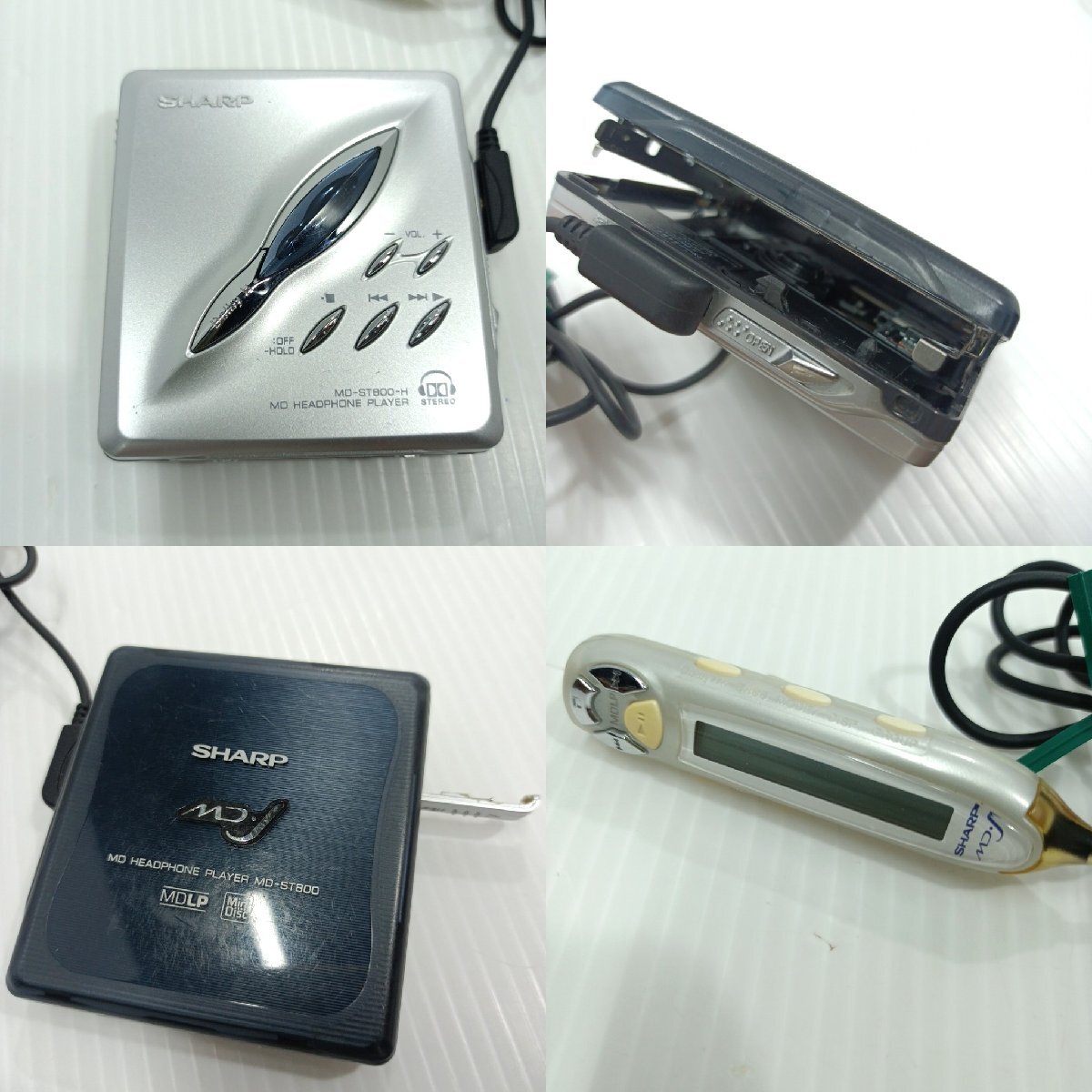 ジャンク ポータブルMDプレーヤー MD WALKMAN SONY×1 MZ-E707 SHARP