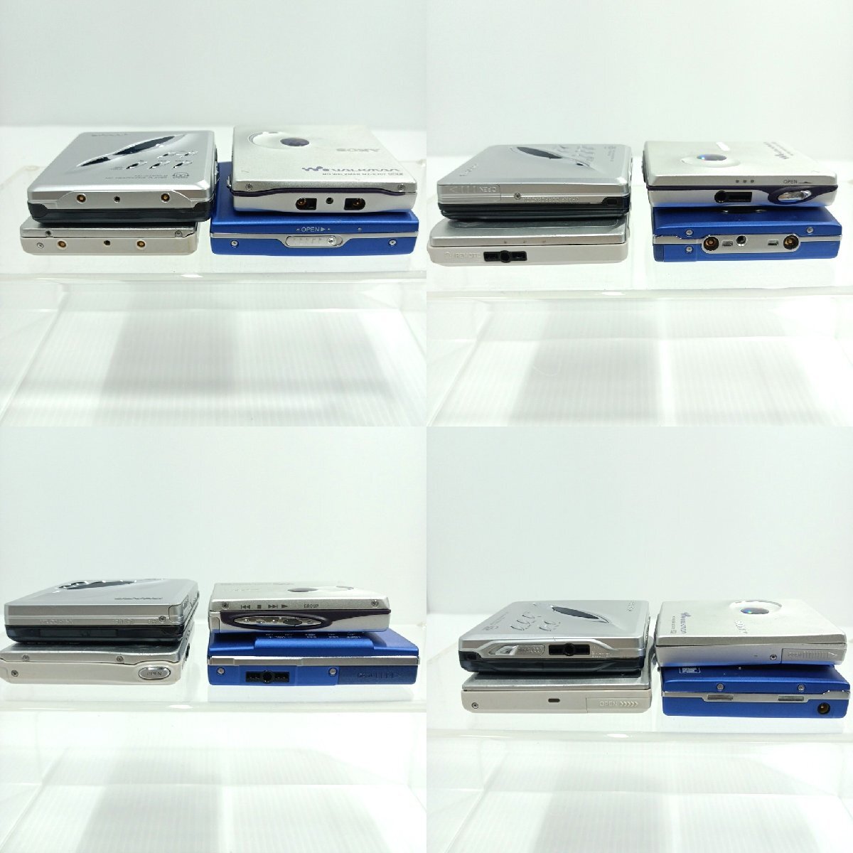 ジャンク ポータブルMDプレーヤー MD WALKMAN SONY×1 MZ-E707 SHARP