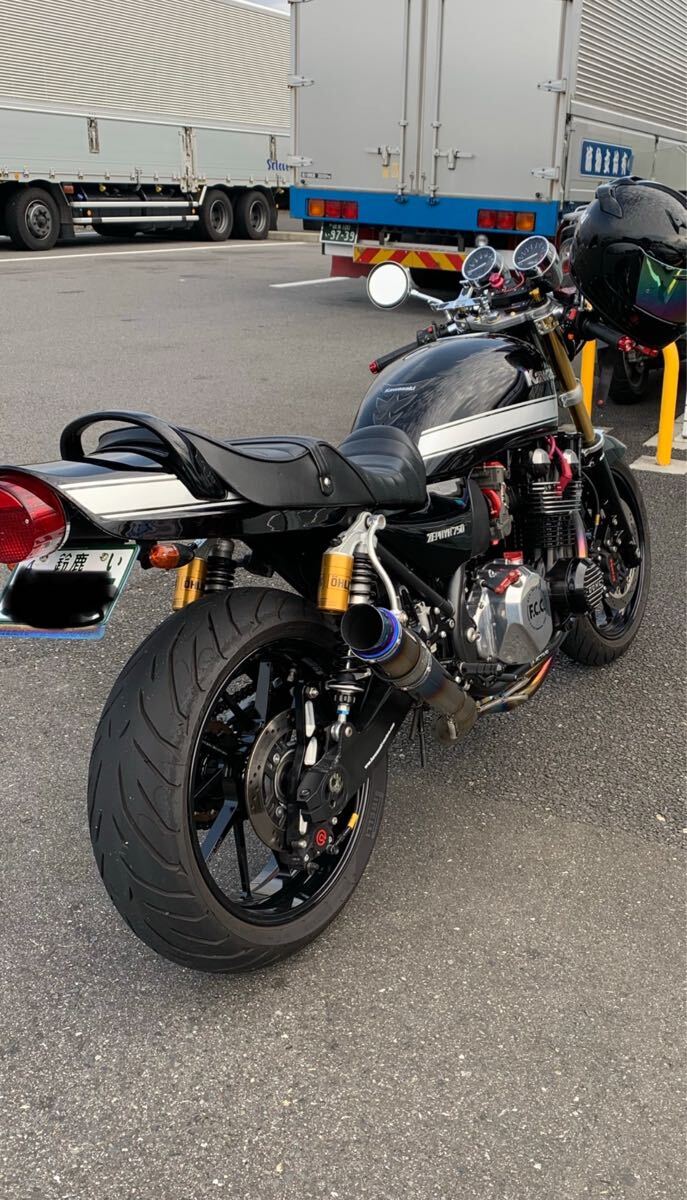 送料無料！2005年　ゼファー750 純正　黒　スイングアーム　_7