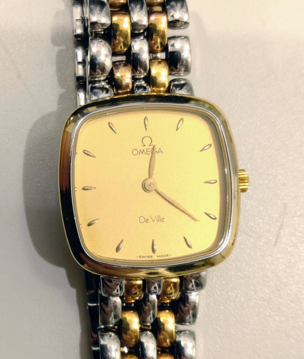 1円～ 現状 稼働品 OMEGA オメガ De Ville デ ヴィル レディース