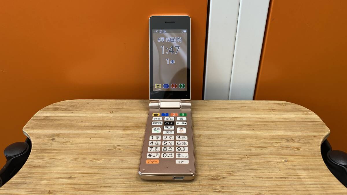 SoftBank かんたん携帯11 A207SH ゴールド 判定○ 充電器2個セット