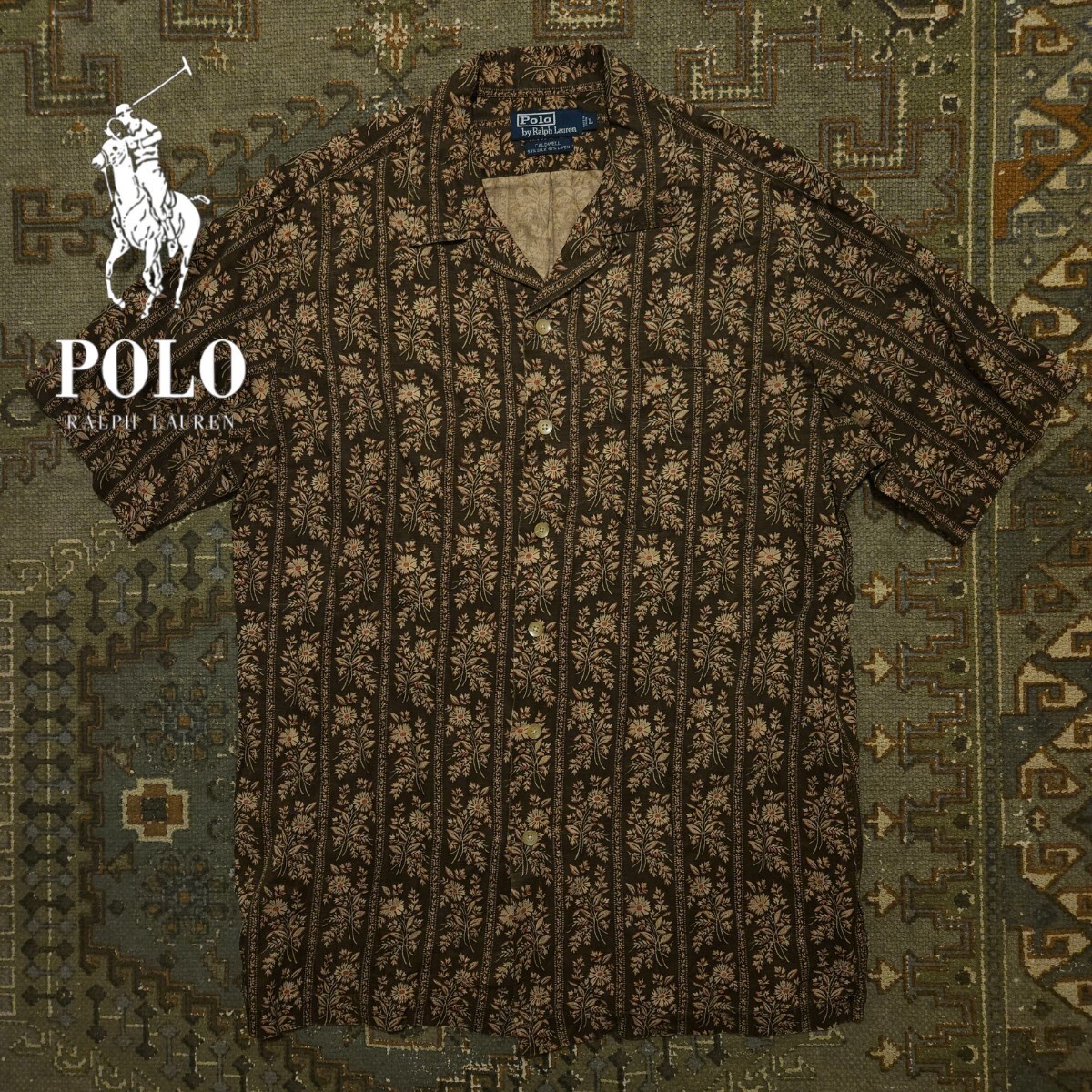 ポロラルフローレン CALDWELL ハワイアン アロハ リネン コールドウェル Polo by Ralph Lauren caldwell ラルフローレン