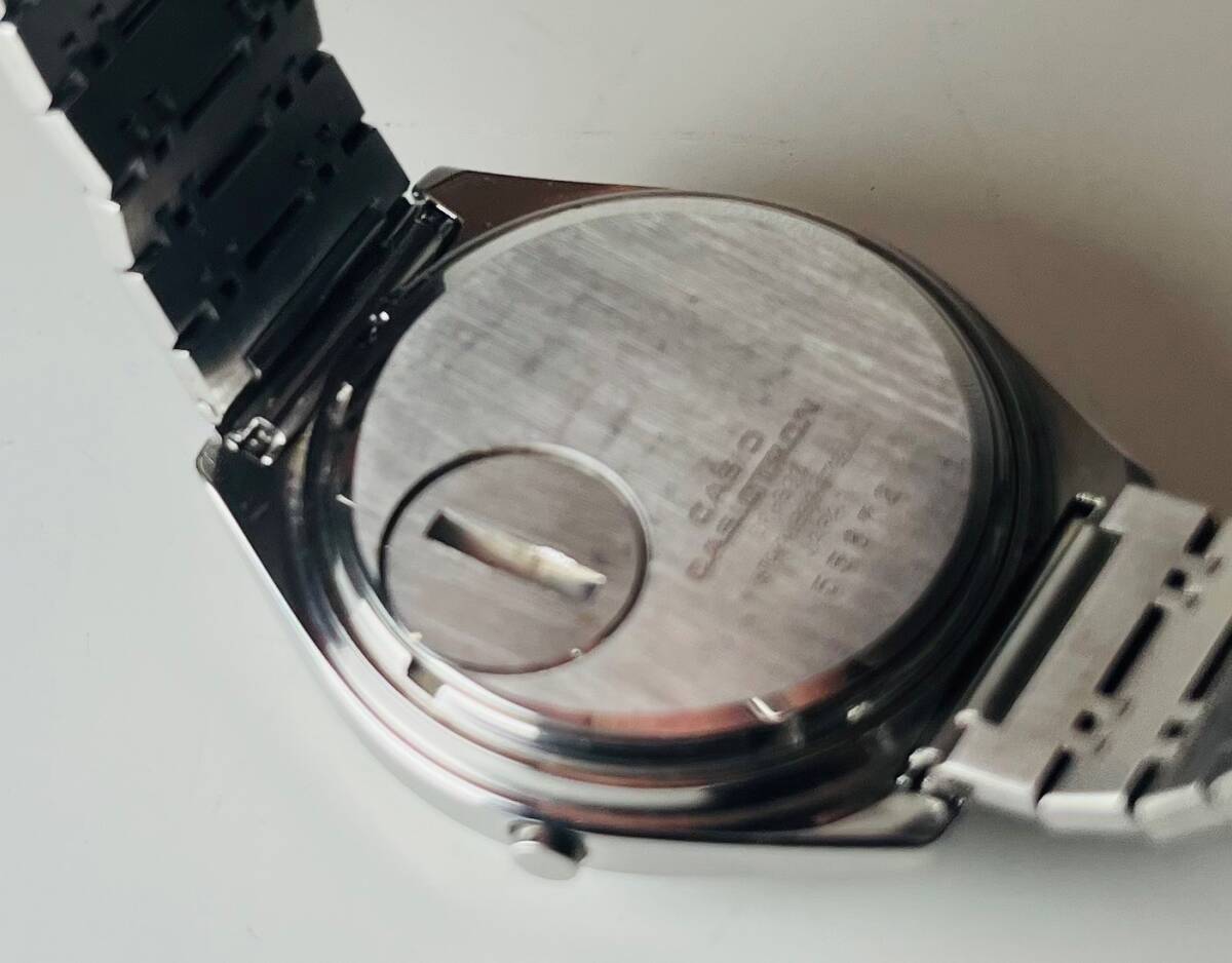 カシオ/CASIO/カシオトロン/稼働品/01-502/シルバー/デジタル時計
