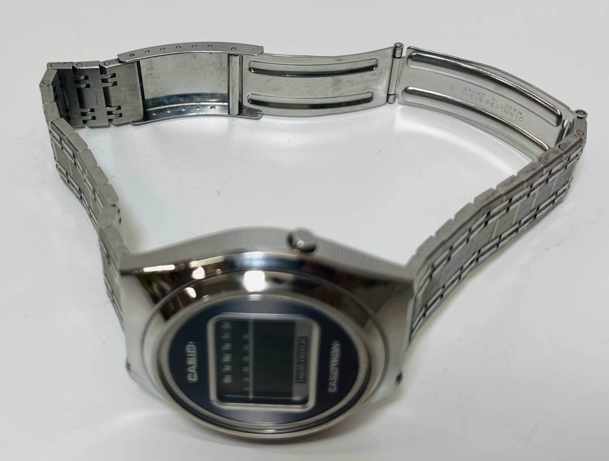 カシオ/CASIO/カシオトロン/稼働品/01-502/シルバー/デジタル時計