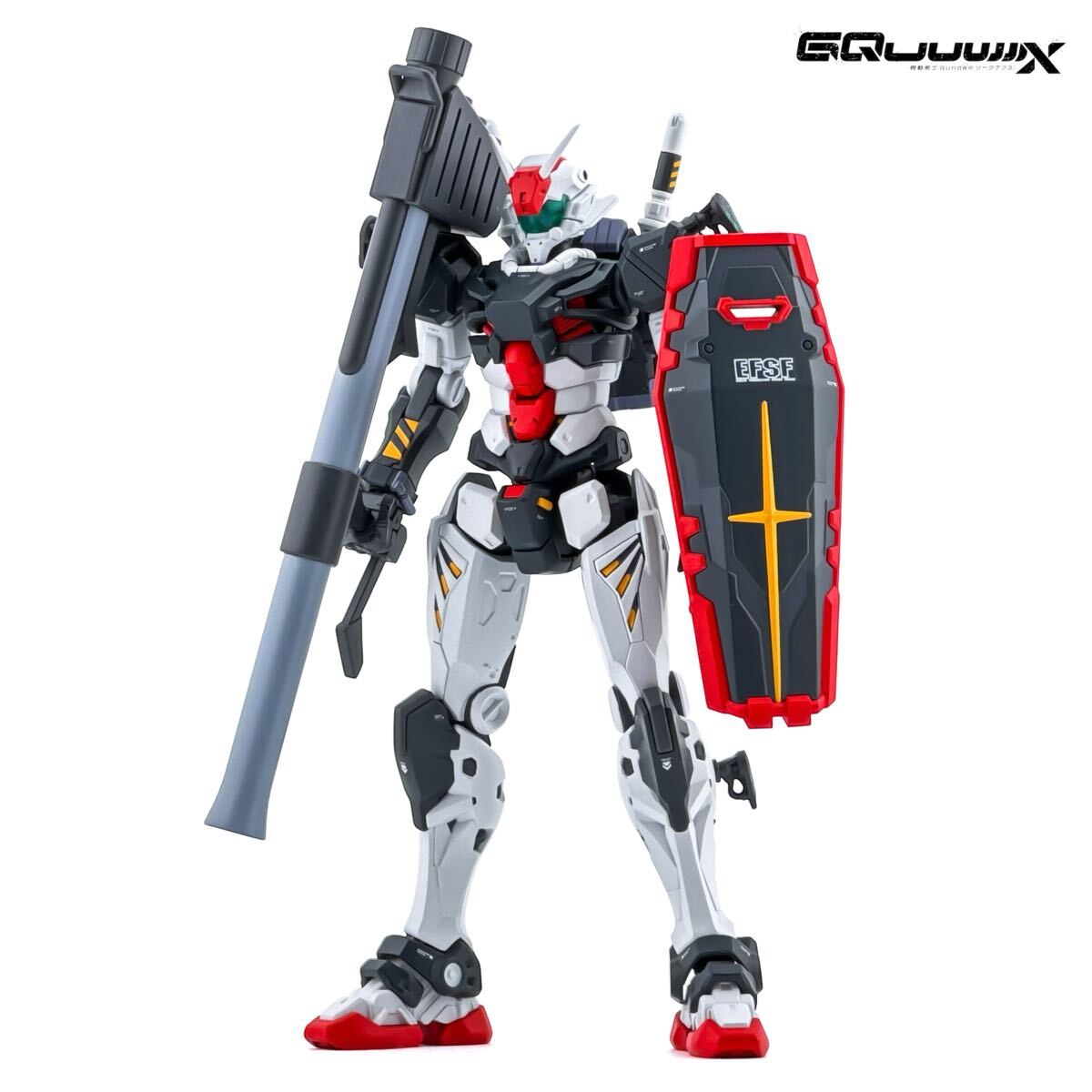 HG 1/144 01ガンダム 塗装済 完成品 ガンプラ ジークアクス 赤いガンダム_1