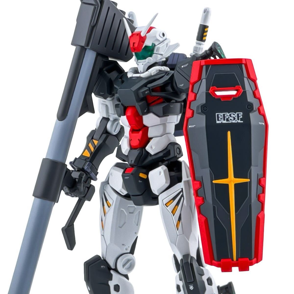 HG 1/144 01ガンダム 塗装済 完成品 ガンプラ ジークアクス 赤いガンダム_2