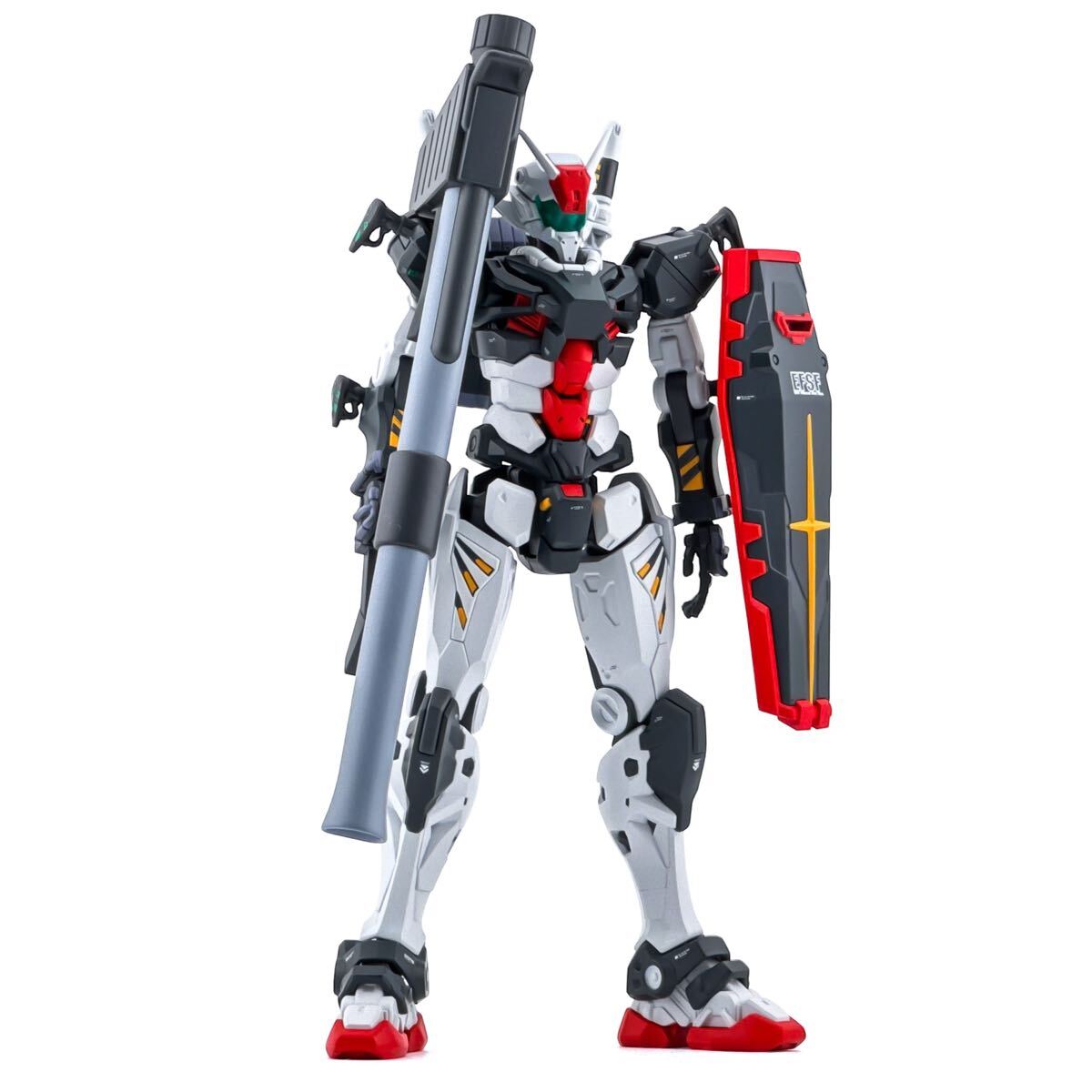 HG 1/144 01ガンダム 塗装済 完成品 ガンプラ ジークアクス 赤いガンダム_3