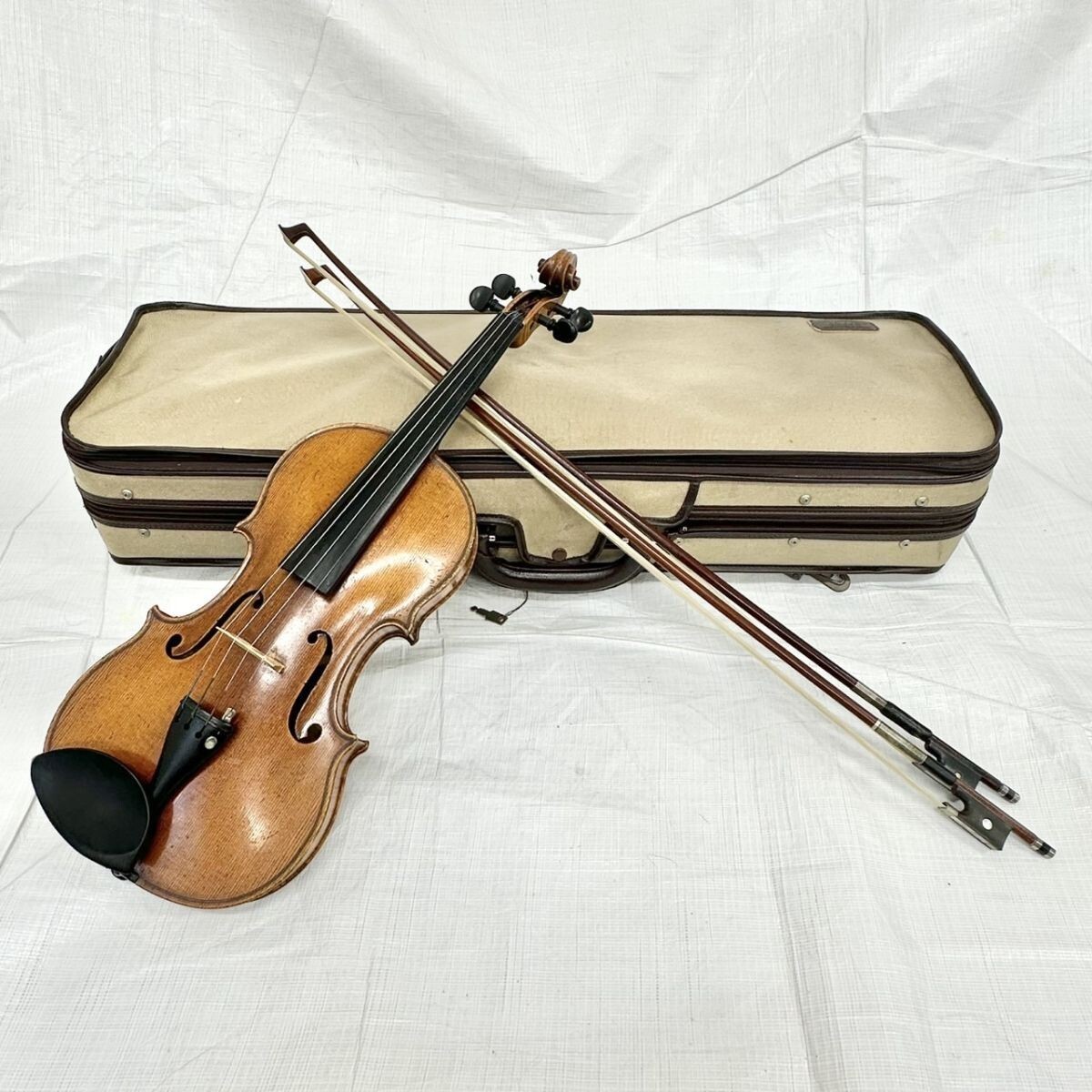 TOY033 Antonius Stradivarius アントニオ ストラディバリウス バイオリン 弦楽器 1713 全長(約)59cm 弓/ケース付き IJ_1