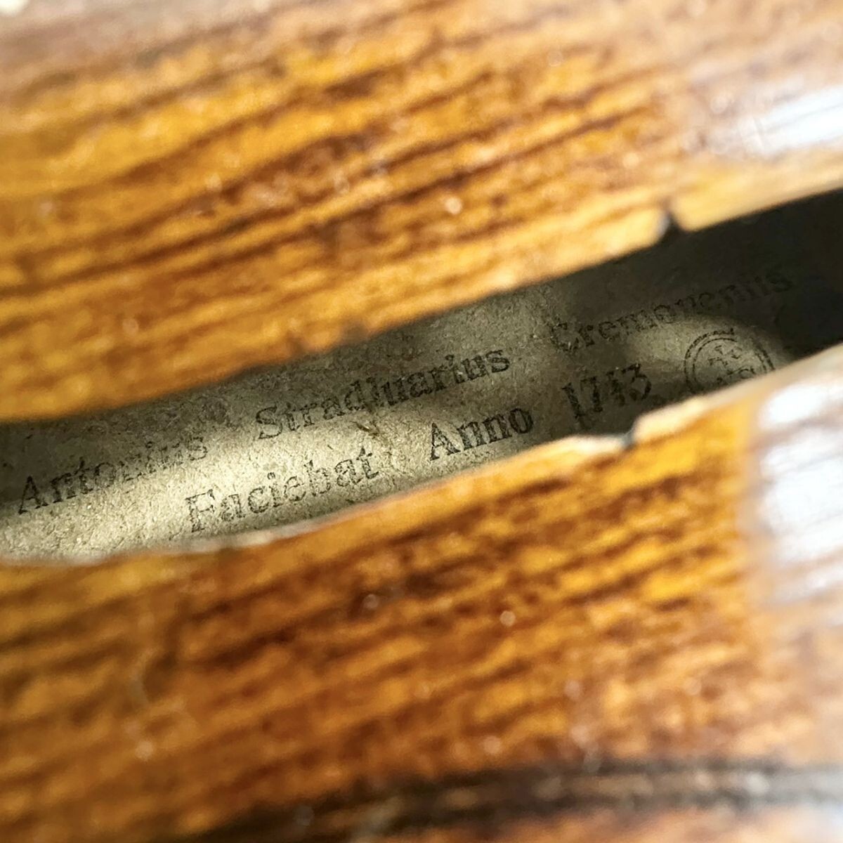 TOY033 Antonius Stradivarius アントニオ ストラディバリウス バイオリン 弦楽器 1713 全長(約)59cm 弓/ケース付き IJ_7