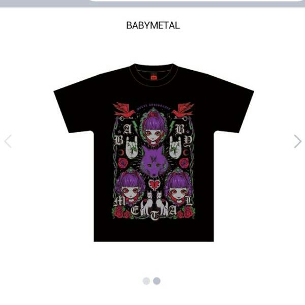 【希少】 BABYMETAL Ｔシャツ ベビーメタル 「WATCH FOX」 TEE Ｍサイズ 未開封品_4