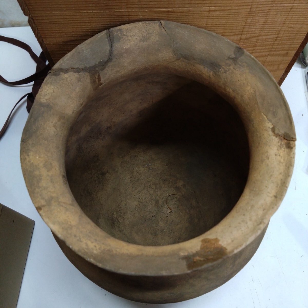 日本の古陶磁 土器 素焼き 野焼き 壺 弥生時代 弥生土器 陶器資料 参考