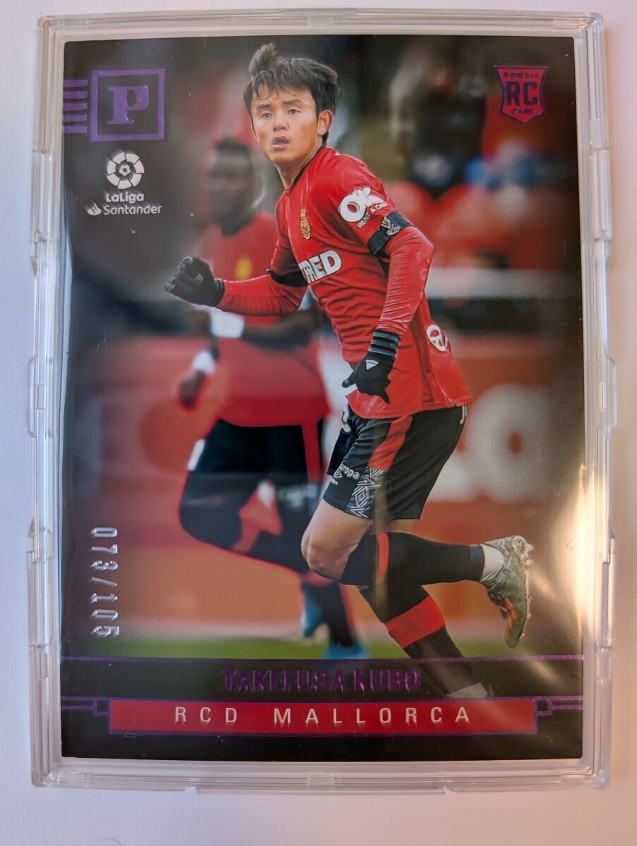 【超貴重！】105枚限定 ルーキーカードパラレル 久保建英 2019-20 Panini Chronicles Purple Takefusa Kubo Rookie_1